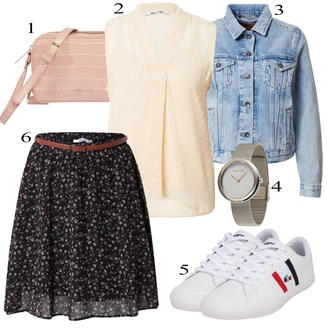 Vintage outfity Džínovina s Modrá Zvonová Kalhoty/Podzimní bunda Big Star "Ležérní Outfits"