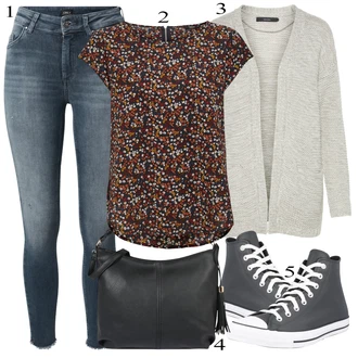 Outfit sa klizaljka/Niska Tenisica Converse "Outfit za slobodno vrijeme"