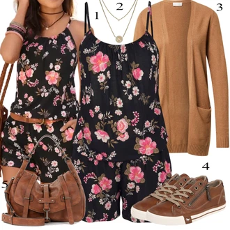 outfit mit Rjava/Rdeča Superga Mustang "Priložnostna oblačila"