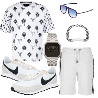 Outfit mit Leder Sneaker/Sneaker Low Nike Sportswear "Freizeit Outfit"