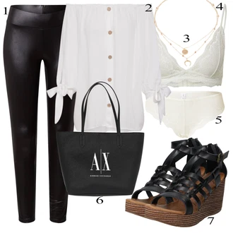Outfit s Černá Nezařazené Armani Exchange "Ležérní Outfits"