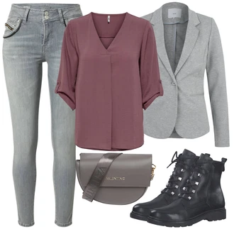 Ležérní outfity Kate s Šedá/Světle šedá Ichi "Ležérní outfits"