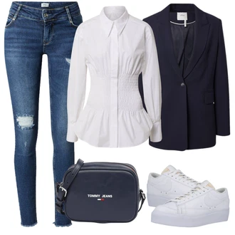 Outfit s Pastelové barvy Neo Noir "Ležérní Outfit"