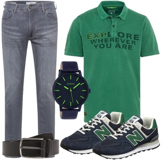 Outfit mit Schwarz Sneaker New Balance "Freizeit Outfit"