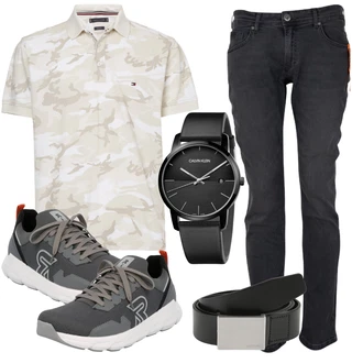 Outfit mit Sneaker Low rieker evolution "Freizeit Outfit"
