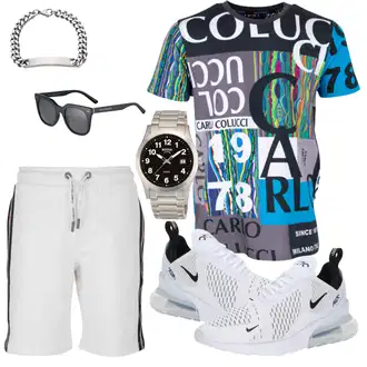 Air Max 270 Outfit mit Weiß/Creme/Blau Sommer Sneaker/Schuh Mit Rolle/Skateschuh/Sneaker Mit Lochmuster Nike Sportswear "Freizeit Outfit"