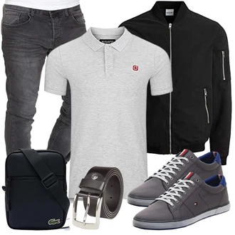 Outfit mit Schwarz Unkategorisiert Lacoste "Freizeit Outfit"