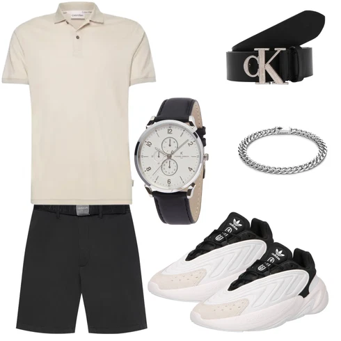 Gürtel Calvin Klein Jeans kombinieren mit Accessoire Gürtel Calvin Klein Jeans, Grau Accessoire Uhr PIERRE CARDIN, Grau Accessoire Schmuck