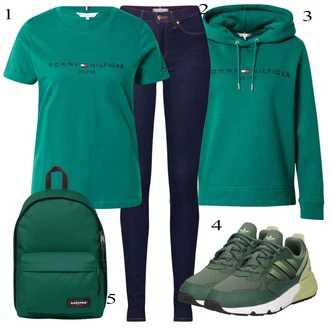 Outfit s Sportovní legíny/Bota barefoot/Nízká bota na podpatku/Zimní bota/Sportovní Šaty Adidas Originals "Ležérní Outfits"