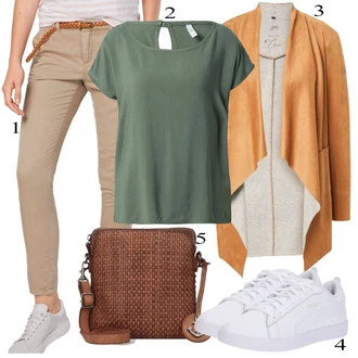 outfit mit Bela/Siva Superga Puma "Priložnostna oblačila"
