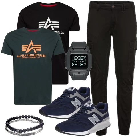 7/8-lang Schwarz/Khaki/Dunkelgrau CargoHose/FunktionsHose/Zip Off Hose/Cargo-JoggingHose/TrekkingHose/WinterHose Jack & Jones kombinieren
