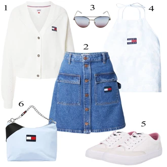 Outfit sa Obuća Platnena tenisica Tommy Jeans "Ljetni outfiti"