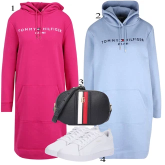 outfit mit Rdeča Obleka Tommy Hilfiger "Priložnostna oblačila"