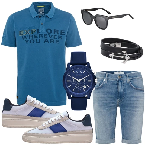 Grau/Schwarz/Dunkelgrau Sonnenbrille Kapten & Son kombinieren