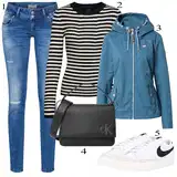 Růžové Uvolněné Džíny Outfity image