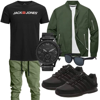 Outfit mit Schwarz Unkategorisiert K-SWISS "Freizeit Outfit"