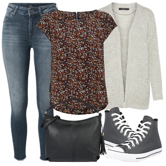 Chuck Taylor All Star Outfit s Nízká Teniska/Zimní bota/Nízká bota na podpatku/Skate Bota Converse "Ležérní Outfits"