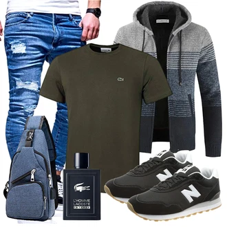 Outfit mit Schwarz Unkategorisiert Lacoste "Freizeit Outfit"