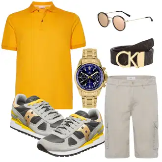 Outfit mit Dunkelbraun/Khaki/Schwarz Ledergürtel/Casual Gürtel/Klassische Gürtel/Frauengürtel Ohne Schnalle Calvin Klein "Freizeit Outfit"