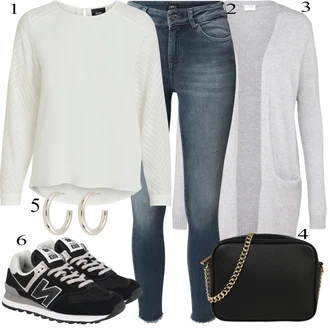 Outfit sa Crna Niska Tenisica New Balance "Outfit za slobodno vrijeme"