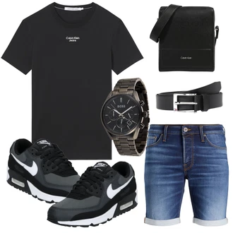 90er Skating Outfit mit Grau/Dunkelblau/Dunkelgrau/Blau/Hellgrau Sneaker Low/Skateschuh/Vintage Sneaker/Winter Sneaker/Schmaler Sneaker Nike Sportswear "Freizeit Outfit"Look: Empire, Smart Casual, Streetwear, Skater, Schön, Classic, Premium, Elegant, Esthetische, Sportlich, 90er, Skating, Baseball, Fußball