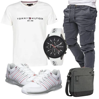 Outfit mit Grau Unkategorisiert K-SWISS "Freizeit Outfit"