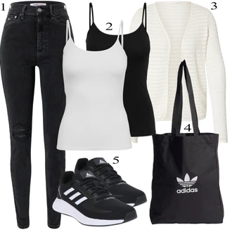 Mom Křest Outfit s Krémová/Bílá Móda Pro Plnoštíhlou Pletenina veľkej veľkosti Only "Ležérní Outfits"Look: Layered, Mom, Kancelář, Chytrý příležitostný, Univerzitní, Bar, Křest, Koncert, Biřmování, Chatky, Škola