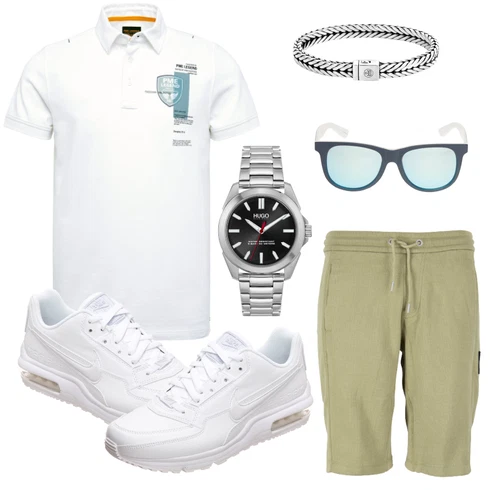 Grau Schuh Sneaker Nike Sportswear kombinieren