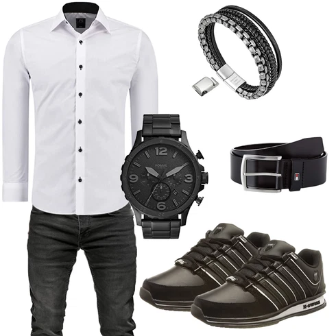 Weiß Accessoire J'S FASHION kombinieren