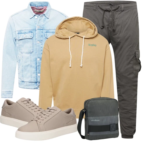 Hose Große Größe/Unkategorisiert Urban Classics kombinieren mit Grau Schuh Sneaker Calvin Klein