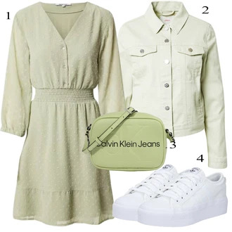Outfit sa Bijela/Siva Traper Jakna S.Oliver "Jesenski outfiti"