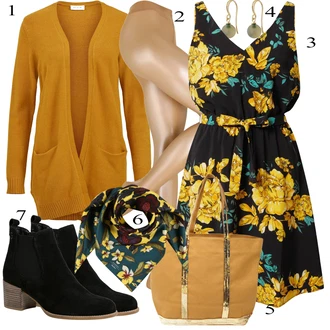 outfit mit Črna Škorenj Tamaris "Padajoča oblačila"