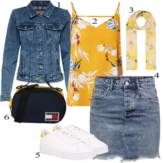 outfit mit Šal Swing "Padajoča oblačila"