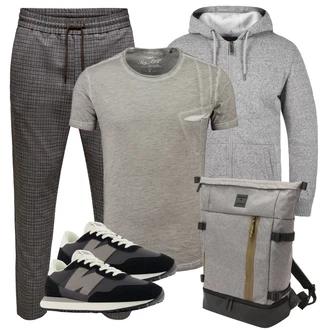 Outfit mit Schwarz Sneaker New Balance "Herbstlicher Look"
