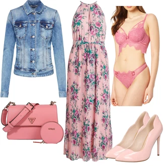 Outfit s Světle modrá/Modrá Krátké Džínové Bundičky/Džínové Bund LTB "Podzimní Večerní Outfit"