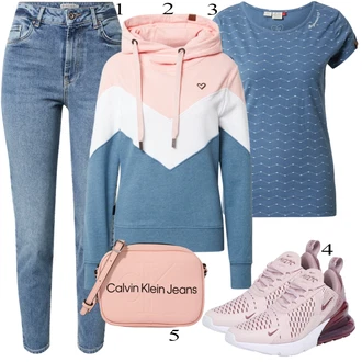 outfit mit Bež Torba za čez ramo Calvin Klein Jeans "Padajoča oblačila"