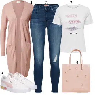 outfit mit Torba za čez ramo Ted Baker "Padajoča oblačila"