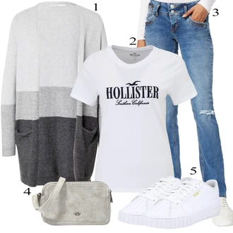 Kůže Outfit s Dlouhý Zimní Kabát/Dlouhé Šaty/Dlouhá tylová sukně/Taška/Doplňek Fritzi aus Preußen "Podzimní Outfit"