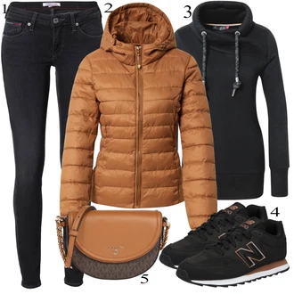 outfit mit Črna Superga New Balance "Padajoča oblačila"