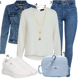 outfit mit Pastelne barve Reebok "priložnostna oblačila"