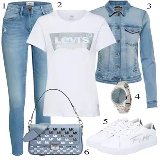 Hodanje Outfit sa Crvena Balon majica/Skraćena Majica/Košulja top/Kratki top/Ležerni topić/pletena košulja/Majica za plažu/Majica za plažu/Pulover za plažu/Top za plažu/Obični top/Pleteni top levi's ® "Jesenski Outfit"Look: Hodanje, Razonoda, Jahanje