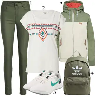 outfit mit Siva Čevlj Superga Nike "Padajoča oblačila"