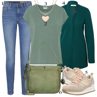 outfit mit Bež Superga Tom Tailor "Padajoča oblačila"