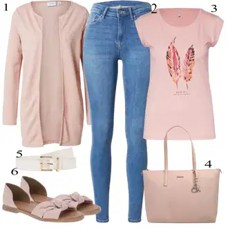 Svatovski gost Outfit sa Pink Hlača Velika Veličina Only "Jesenski Outfit"