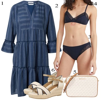 Outfit sa Crna Klasične Gaćice Tommy Hilfiger Underwear "Ljetni outfiti"