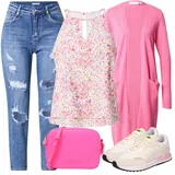 Růžové Puma tenisky outfity image