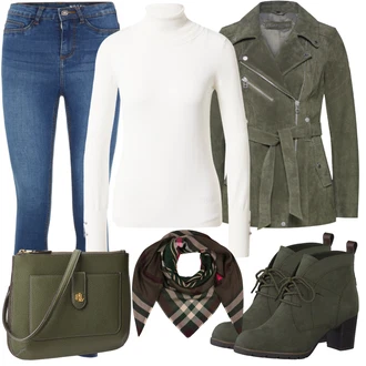 Outfit s Černá Šál Tommy Hilfiger "Outfit v podzimních barvách"