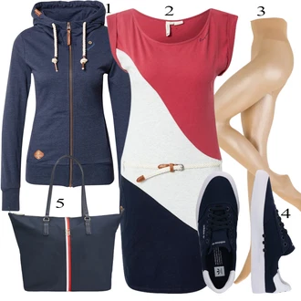 outfit mit Rdeča Obleka Ragwear "Priložnostna oblačila"