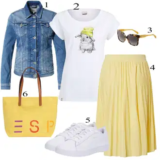 Jesenske Outfiti mit Oranžna Krilo About You "Padajoča oblačila"