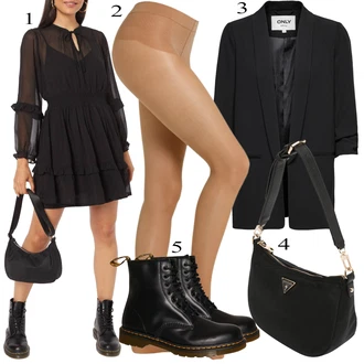 Outfit sa Crna Obuća Dr. Martens "Jesenski outfiti"